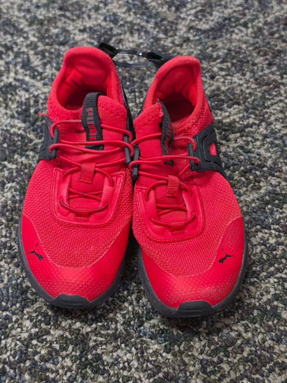 Puma Pacer 23 Size 12C Red Black Sneakers